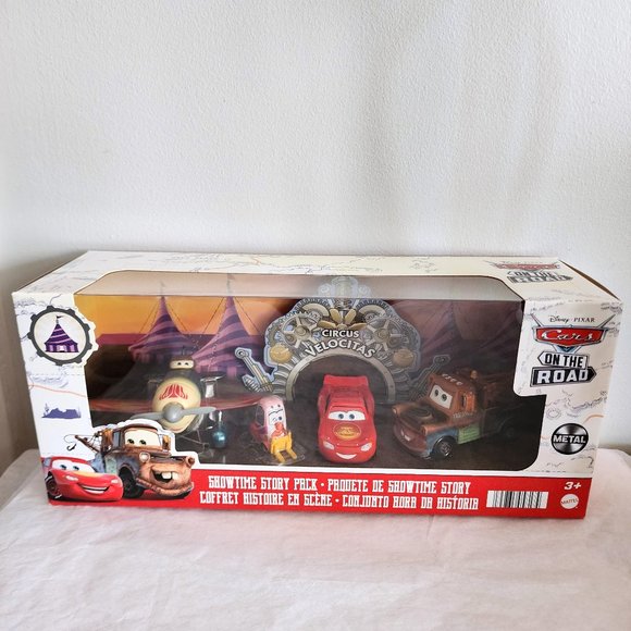Disney | Toys | Disney Pixar Cars On The Road Showtime Story Pack 4 ...